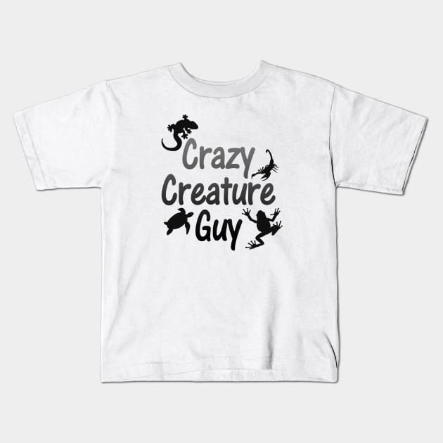 Crazy Creature Guy Kids T-Shirt by SandraKC